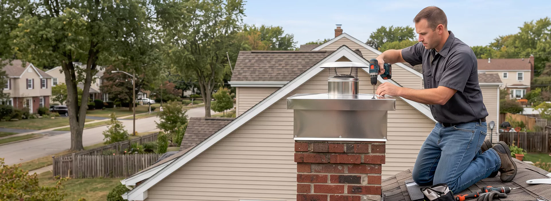 Chimney Chase Cover Installation Lynwood, CA