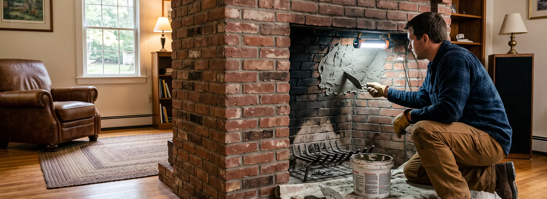 Fireplace Smoke Chamber Repair in Lynwood