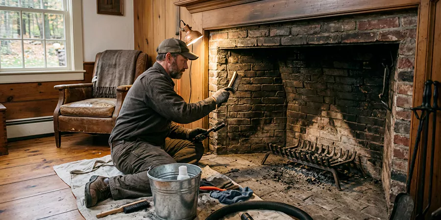Inglenook and Coal Burning Fireplace Restoration Lynwood