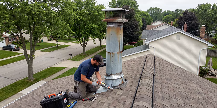 Stone, Stucco, and Metal Chimney Leak Repair Lynwood